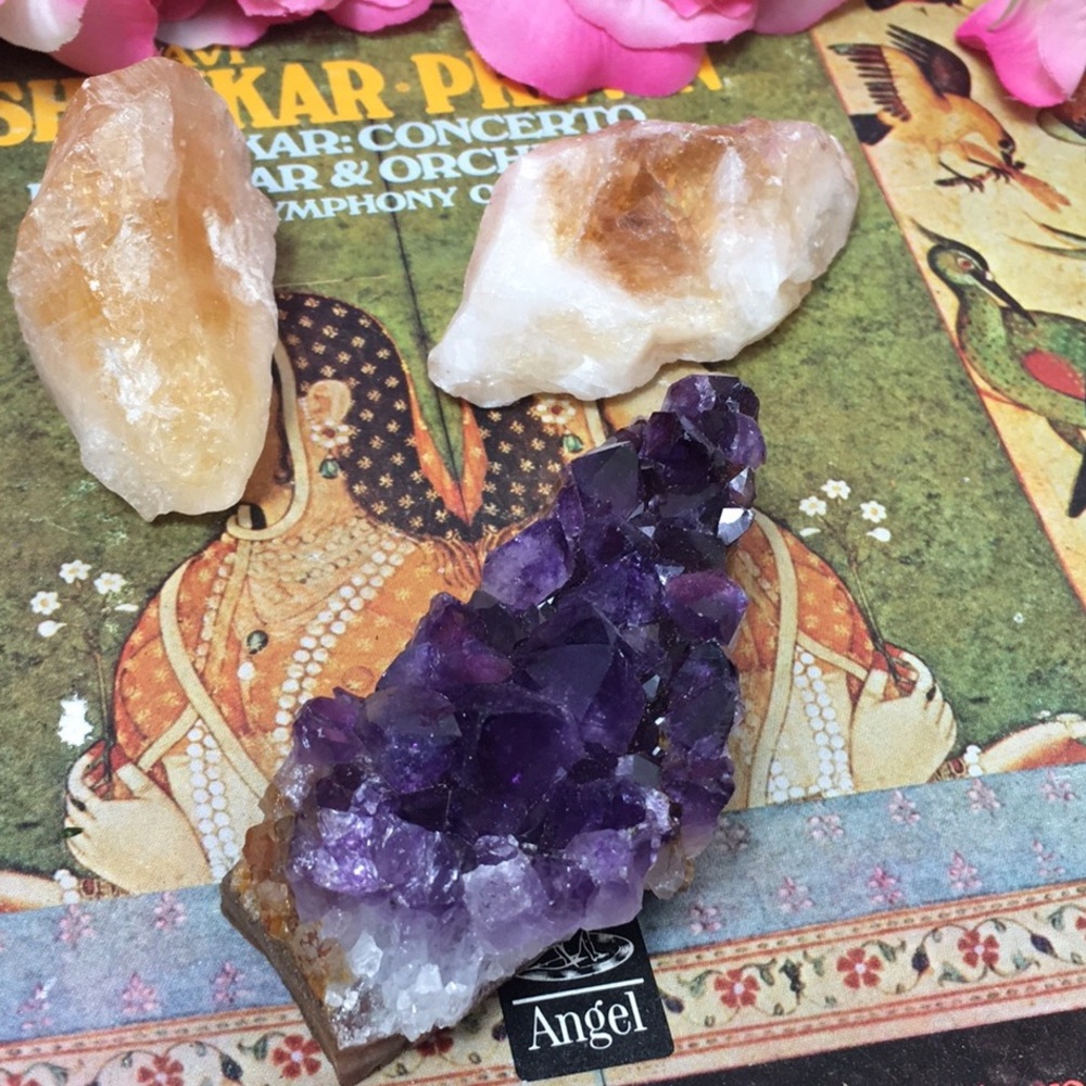 Amethyst Citrine HIGH VIBRATION BUNDLE 3 Pieces - Picture 3 of 6